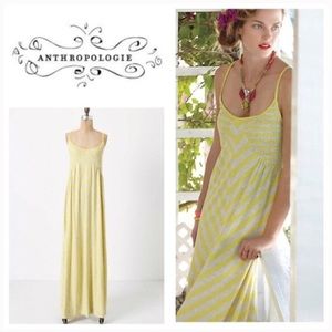 Anthropologie Saturday Sunday Smocked Maxi Chemise